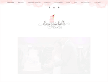 Tablet Screenshot of dianemichellecakes.com